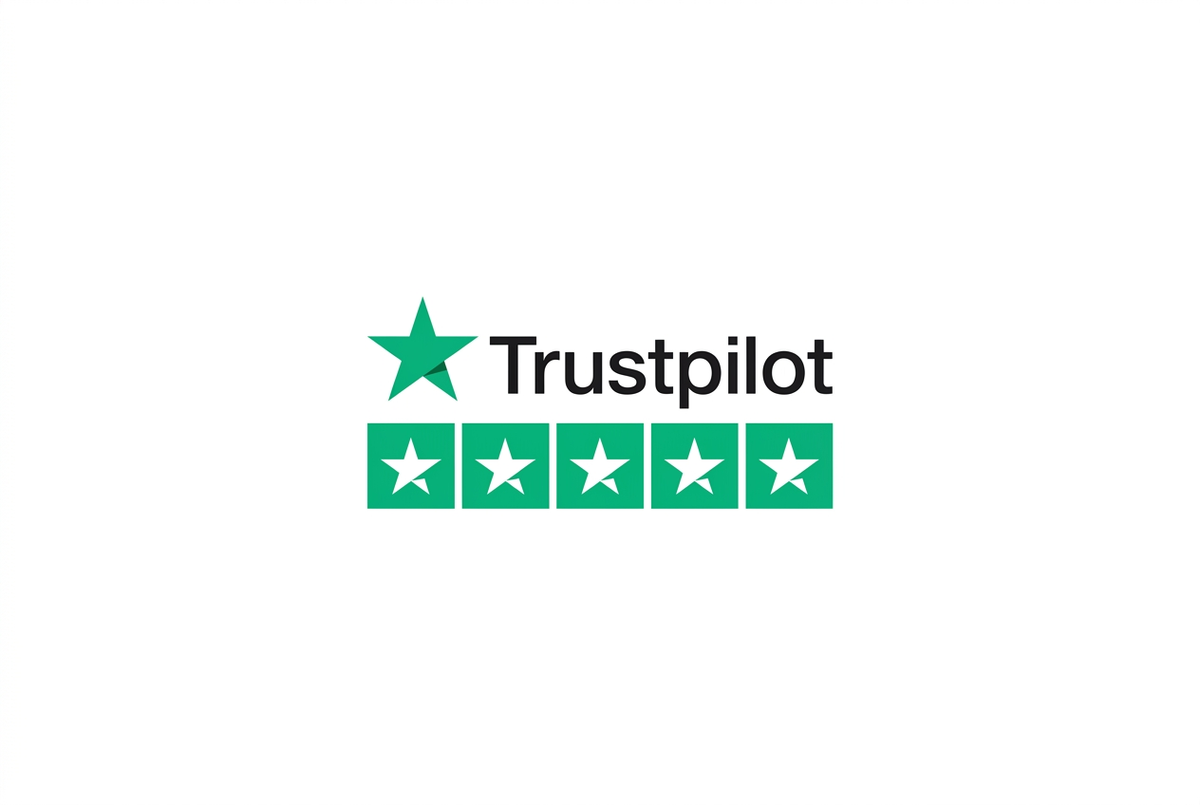 Trustpilot-Grafik mit mehr weißem Rand